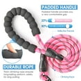 thumbnail image 2 of Reflective Dog Leash 5FT Heavy Duty - Comfortable Padded Handle - Reflective Dog Leash for Medium Large Dogs with Collapsible Pet Bowl, 2 of 5
