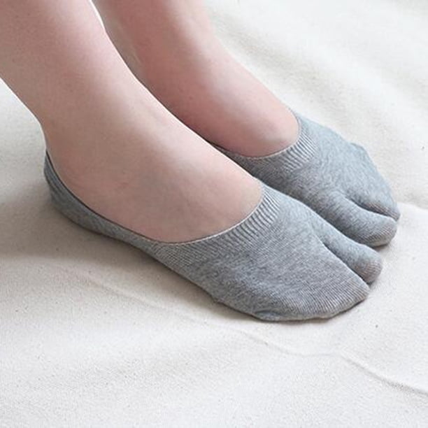 Calcetines Tabi de corte bajo para mujer Hugo gris