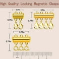 thumbnail image 6 of Magnetic Necklace Clasp under $5! Xqxayjr Magnetic Slide Lock Clasp for Necklace Layering, Multi Strand Bracelet Connector with Chain Rings, Jewelry Making Supplies for DIY Crafts, 6 of 9