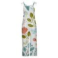 thumbnail image 4 of onlyliua Jumpsuits for Women Dressy, Wide Leg Romper Loose Casual V Neck Spaghetti Strap Stretchy Long Romper Jumpsuit with Pockets #2, 4 of 6