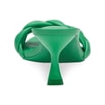 thumbnail image 2 of INC Womens Green Braided Padded Parker Square Toe Flare Slip On Heeled Sandal 9 M, 2 of 4