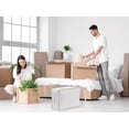thumbnail image 6 of Unique Bargains 1 Pack Clothes Storage Bags Moving Bags Light Grey 21*14.5*6.5in, 6 of 7