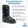 thumbnail image 4 of Bota Walker Corta BW-7701 Férula para Esguince y Fractura de Pie con Soporte Rígido de Aluminio a 90° para Recuperación | Altura 28 cm, Color Negro, 4 of 11