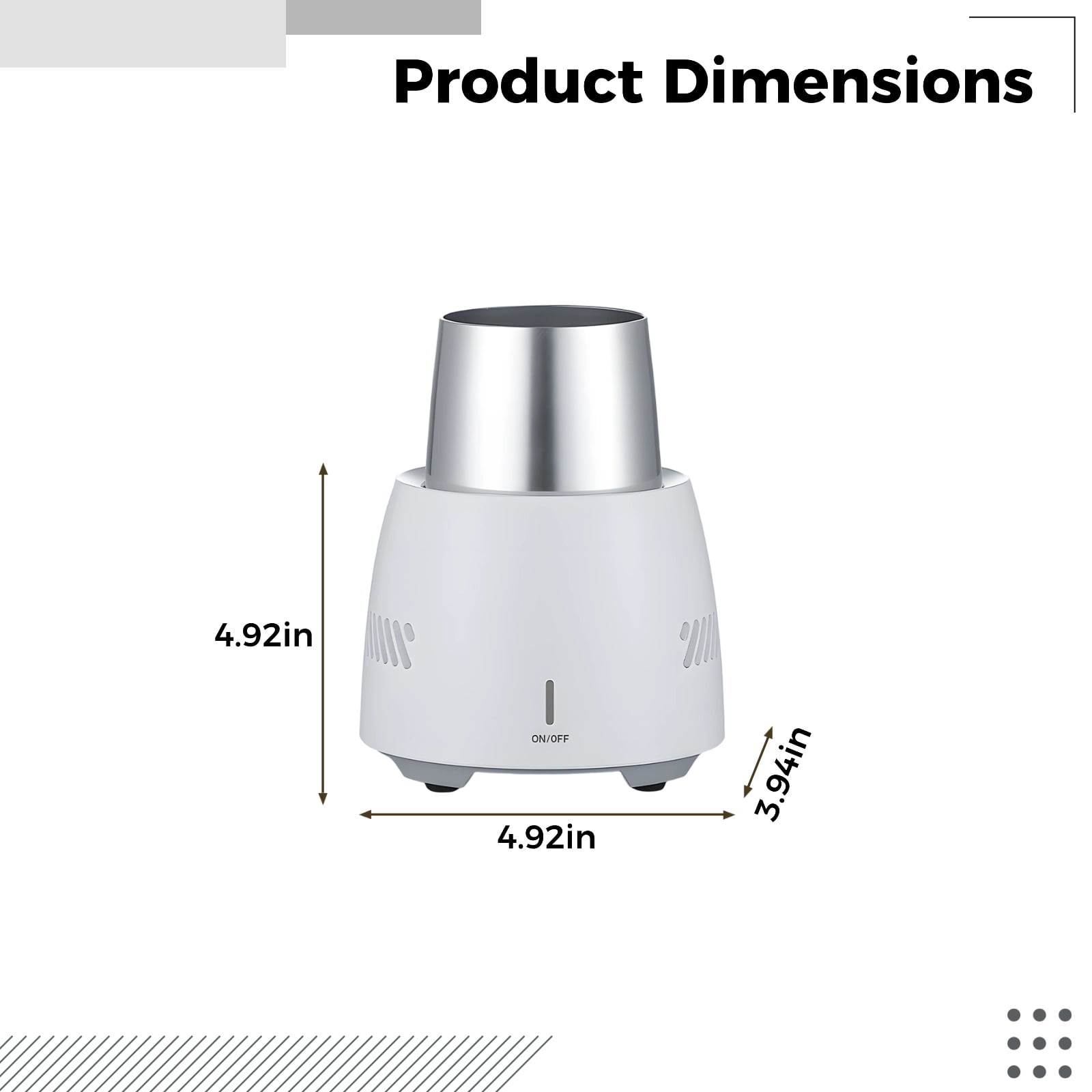 Portable Fast-Cooling Cooler, Electric Beverage Cooler, Speedy Chilling Cup, Mini Mobile Cooler, Desktop Instant Cooling Machine, Metal Liner, Car Use, for Canned Drinks and Beer