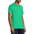 thumbnail image 5 of Hanes Men's and Big Men's Modal Triblend Short Sleeve Tee, Up To Size 3XL, 5 of 6