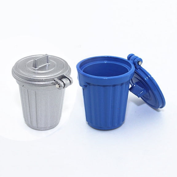 SPRING PARK 1:12 1:6 Realistic Miniature Dustbin Dollhouse Decor Kids Toy Doll Accessories