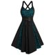 thumbnail image 1 of Vestidos Para Mujer Vestidos Casuales de Moda Con Cuello en V de Encaje Vestido de Retazos Sin Mangas Camis Vestido Odeerbi ODB155406, 1 of 3