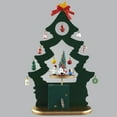 thumbnail image 2 of Kurt Adler 11.5-Inch Musical Santa and Snowman Table Piece, 2 of 6