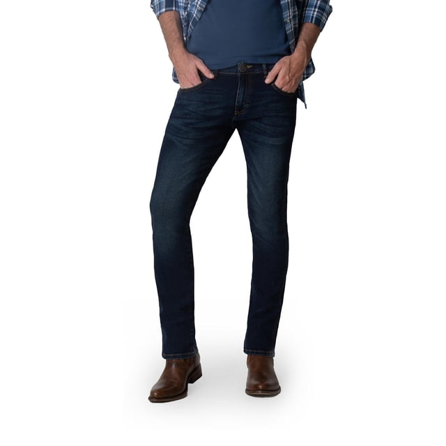 Pantalón Jeans Vaquero Slim Straight Wrangler Hombre 799 azul 28