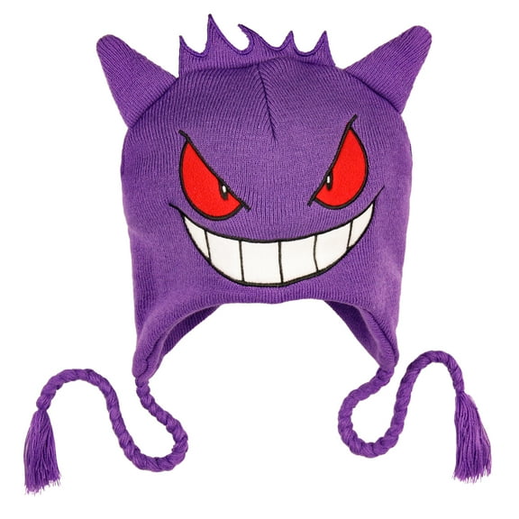 Pokemon Gengar Face 3D Laplander Beanie Skull Cap