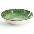 thumbnail image 4 of Elama Oceanus 16 Piece Porcelain Double Bowl Dinnerware Set in Green, Tableware Setting Service for 4, 4 of 8