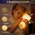 thumbnail image 4 of Snoring Bear Night Light for Kids, Rechargeable Cute Bear Silicone Lamp with Snoring Sound Effect & Timer, Dimmable Nursery Lights for Kids Room Decor, Funny Christmas Gifts for Kids Boys Girls, 4 of 8