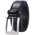 thumbnail image 1 of XOUXOU Cinturones de cuero casuales para hombres, cinturón de vestir de negocios clásico con hebilla para hombres (negro (S101) 36 (cintura 34)), 1 of 1