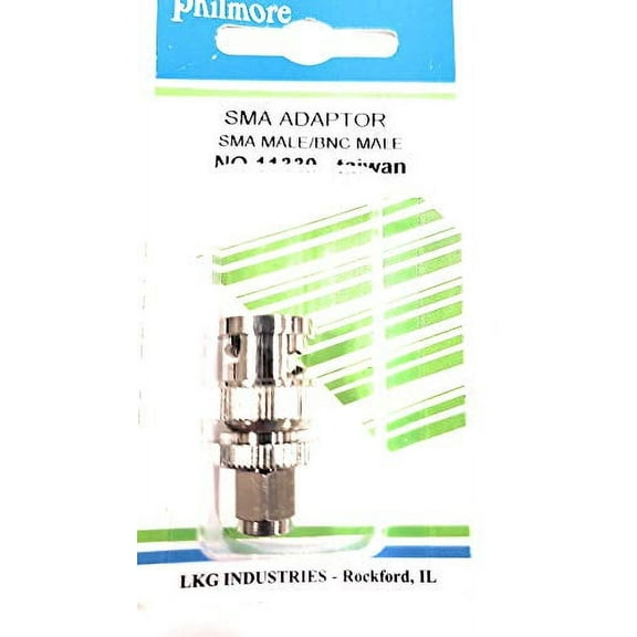 11330 LKG PHILMORE BNC M to SMA M Adapter BNC (Male) to SMA (Male) RF Adapter Amateur Radio - 11330