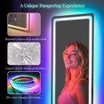 thumbnail image 5 of LUXFURNI LED Mirror Full Length with Lights, Full Body Mirror RGB LED Lights Dimmable, Wall Mounted, Bedroom, 42.32"x14" Inch, 5 of 9