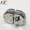 thumbnail image 2 of Easy Install Stainless Steel Frameless Toughened Glass Door Lock Black, 2 of 5