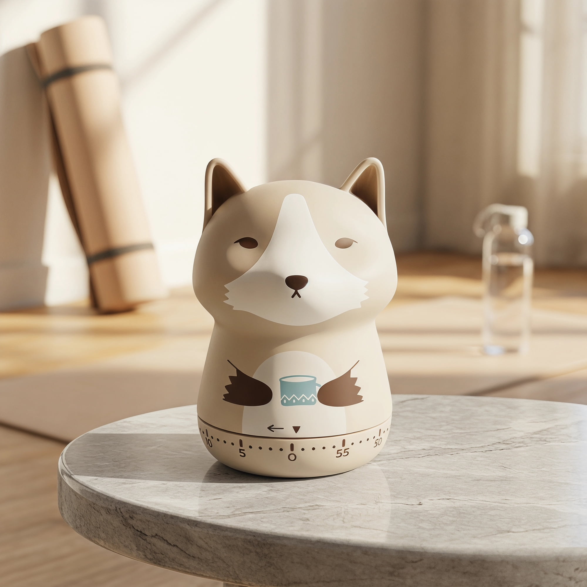 Unique Bargains 60 Minute Kitchen Durable Digital Visual Timer Snow Wolf