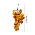 thumbnail image 2 of Wedding Fireplace Mantel Wall Hanging Maple-Leaf Garlands Artificial Fall Vine Garland for Halloween Thanksgiving Christmas Decor, 2 of 6