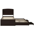 thumbnail image 6 of [Luckynote]Twin XL Size Platform Bed with Storage LED Headboard, Charging Station, Twin Size Trundle and 2 Drawers, Dark Brown, 6 of 10