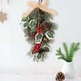 thumbnail image 5 of 2025 Christmas Wreath Xmas Flower Ornament Home Room Door Wall Decoration Hanging Garland Decor Happy New Year, 5 of 5