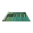 thumbnail image 2 of Ahgly Company Machine Washable Indoor Rectangle Southwestern Turquoise Blue Country Area Rugs, 2' x 3', 2 of 4
