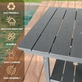 thumbnail image 4 of FUNBERRY Outdoor Bar Set with Umbrella Holes, Tall Adirondack Chairs and Table, All Weather HDPE Bar Height Outdoor Table and Chairs Set for Bistro Patio Balcony, 4 of 18