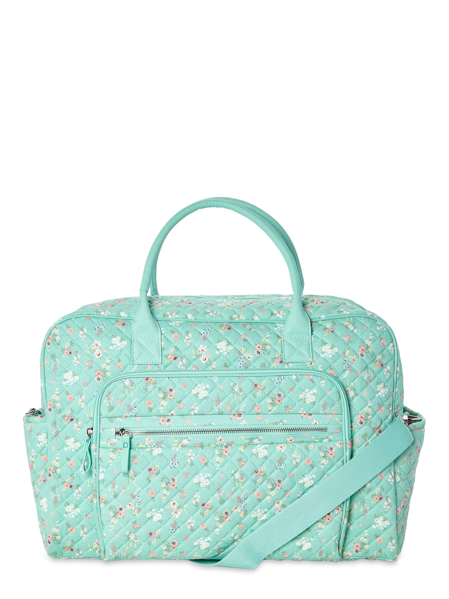 Weekender Pretty Ditsy Floral Pattern in Bright Colors for Summer Weekend Bag for Women Oversized Bags