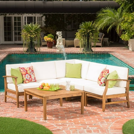 Pearlman 6 Piece Patio Chat Set with Water Resistant Cushions