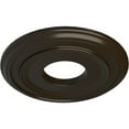 thumbnail image 3 of Ekena Millwork 12 3/8"OD x 4"ID x 1 1/8"P Classic Ceiling Medallion (Fits Canopies up to 7 1/4"), Hand-Painted Stone Hearth, 3 of 6