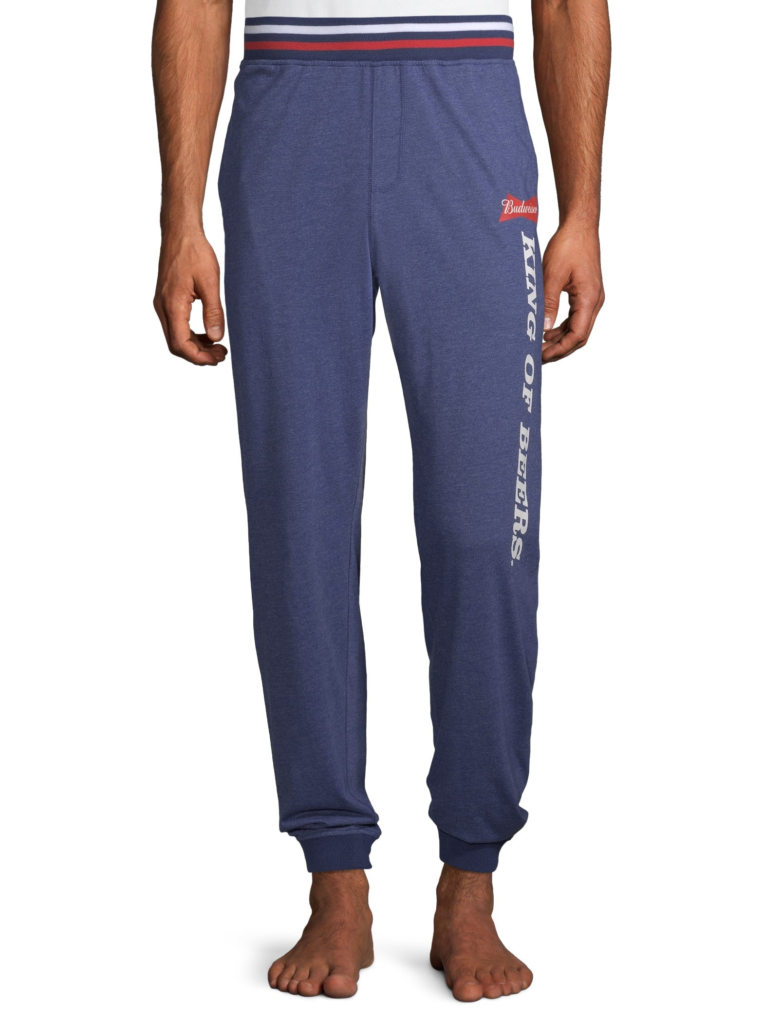 Mens Sweatpants Budweiser Beer Logo Athletic Jogger Long Pants Black