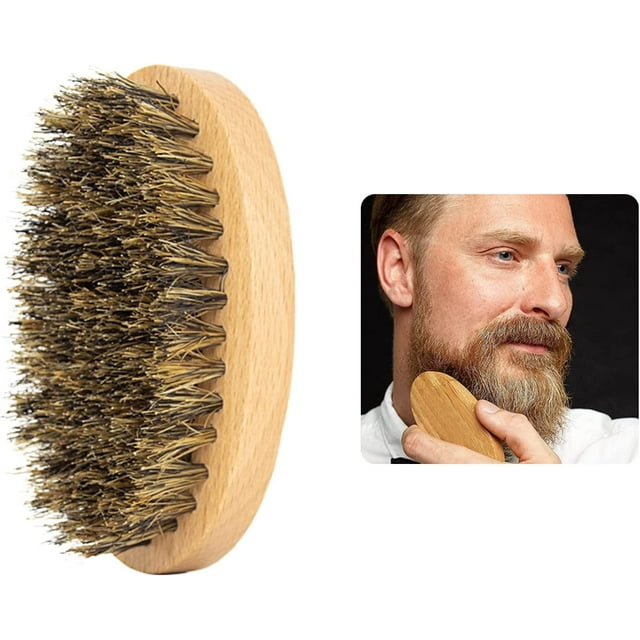 Cepillo para Barba TUNC Cerdas de Jabalí Cepillo Redondo para Hombres Sencillez