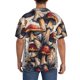 thumbnail image 3 of Balery Cute Forest Mushrooms Camisa Casual de Manga Corta con Botones para Hombre, Texturizada, Estilo Cubano, para Playa, Verano-4X-Large, 3 of 5