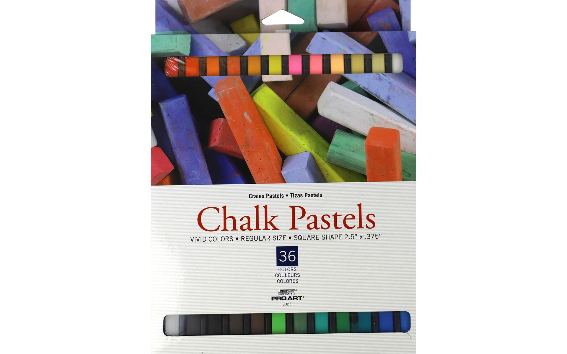 Pro Art Chalk Pastel Square Vivid Colors 36pc