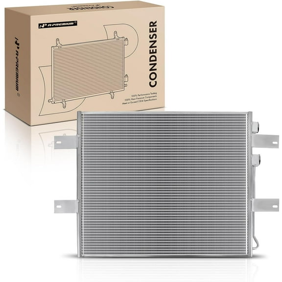 A-Premium Air Conditioning A/C Condenser Compatible with Dodge Ram 2500, Ram 3500, 2007-2009, 5.9L 6.7L Diesel, Replace# 55057095AA, 55056694AA
