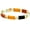 Multi-color/Gold, variant on Morgan & Paige Genuine Multicolor Jade Link 7.5" Bracelet in Plated Sterling Silver, Adult Female