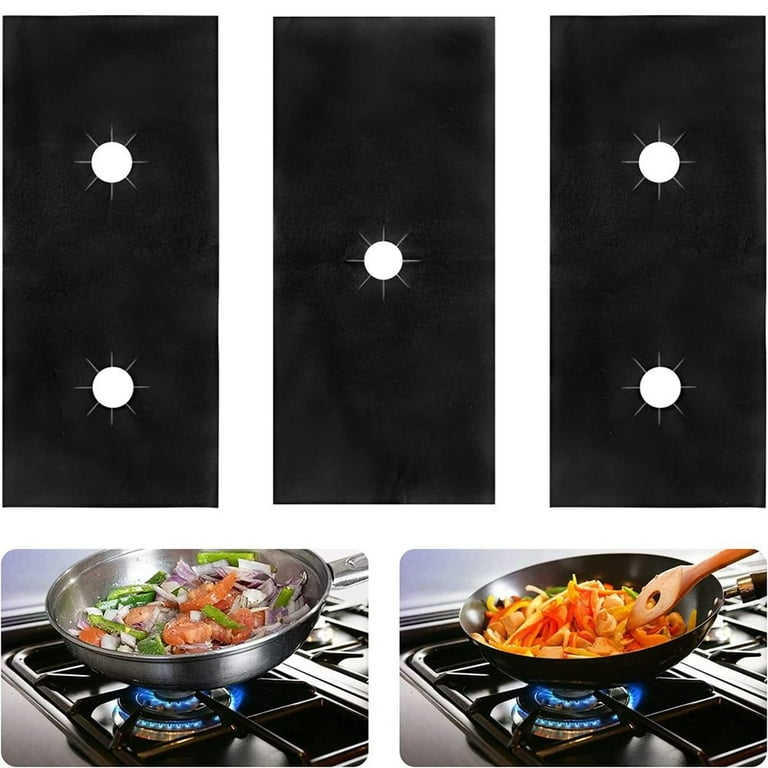 4Pcs/set Gas Stove Protectors Cooker Cover Liner Clean Mat Pad Gas Stove  Stovetop Protector for Kitchen Cookware Accessories