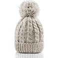 thumbnail image 2 of Whiteleopard Women's Winter Beanie Warm Lining - Thick Slouchy Cable Knit Skull Hat Ski Cap, 2 of 7