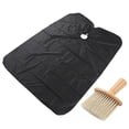 thumbnail image 2 of Conjunto de capa de peluquero para salón, capa de corte de pelo, capa de peluquero grande, cuello elástico, capa de peluquería suave para adultos, 2 of 8