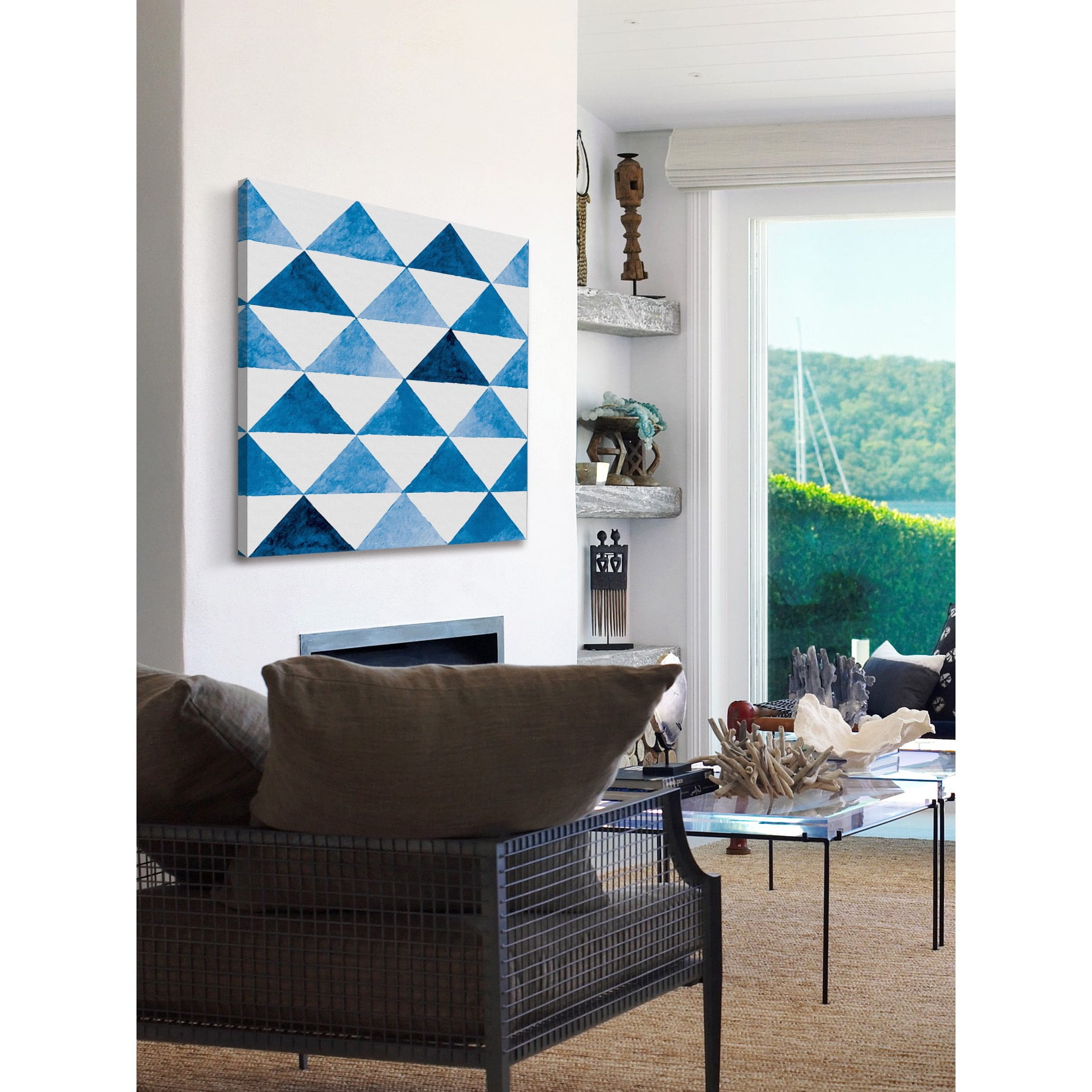 "Geometric Plan" Painting Print on Wrapped Canvas