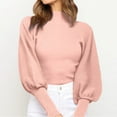 thumbnail image 2 of Vedolay Women's Fall Tops Womens 2023 Trendy Fall Fashion Sweaters Knit Ribbed Stripe Pullover Top,A M, 2 of 5