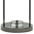 thumbnail image 4 of Benjara 21" Table Lamp- Cylinder Glass Shade- Round Base- Rustic Nickel Gray, 4 of 7