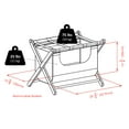 thumbnail image 5 of Winsome Dora Luggage Rack with Fabric Basket, Espresso Finish, 5 of 6