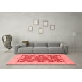 thumbnail image 3 of Ahgly Company Indoor Rectangle Abstract Red Modern Area Rugs, 5' x 7', 3 of 4