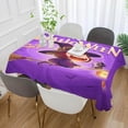 thumbnail image 4 of Coolnut Halloween Little Witch Rectangle Tablecloth 54x54In,Dinner Table Cover for Outdoor & Indoor Patio, Picnic, BBQ, Holiday Party Halloween Decoration, 4 of 7