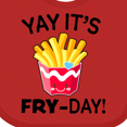 thumbnail image 4 of Inktastic Yay Its Fry Day with Cute French Fries Boys or Girls Baby Bib, 4 of 4