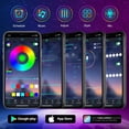 thumbnail image 4 of 100Ft Outdoor LED Strip Lights Waterproof,Music Sync RGB IP68 Outside Led Light Strips Waterproofs with App and Remote,Exterior Led Rope Lights Waterproof for Deck,Balcony,Roof,Garden,Pool, 4 of 7