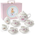thumbnail image 1 of Jewelkeeper Porcelain Tea Set for Little Girls, Floral Design, 13 Pieces, 1 of 5