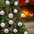 thumbnail image 3 of Dalrosia Christmas Decoration, 12PCS Christmas Balls Ornaments, 2.36" Christmas Tree Decoration Ornaments, Shatterproof Bulbs with Buffalo Plaid Bows, Holiday Balls for Xmas Tree Holiday Wreath Decor, 3 of 7