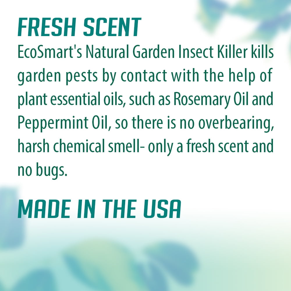 EcoSmart Natural, Plant-Based Garden Insect Killer, 24 Ounce Ready-to-Spray Bottle (Pack of 2)