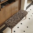 thumbnail image 3 of XYZCANDO Leopard Breathable Bench Covers, Stretch Polyester Spandex Fabric Dining Bench Covers for Living Room Bedroom, 3 of 9